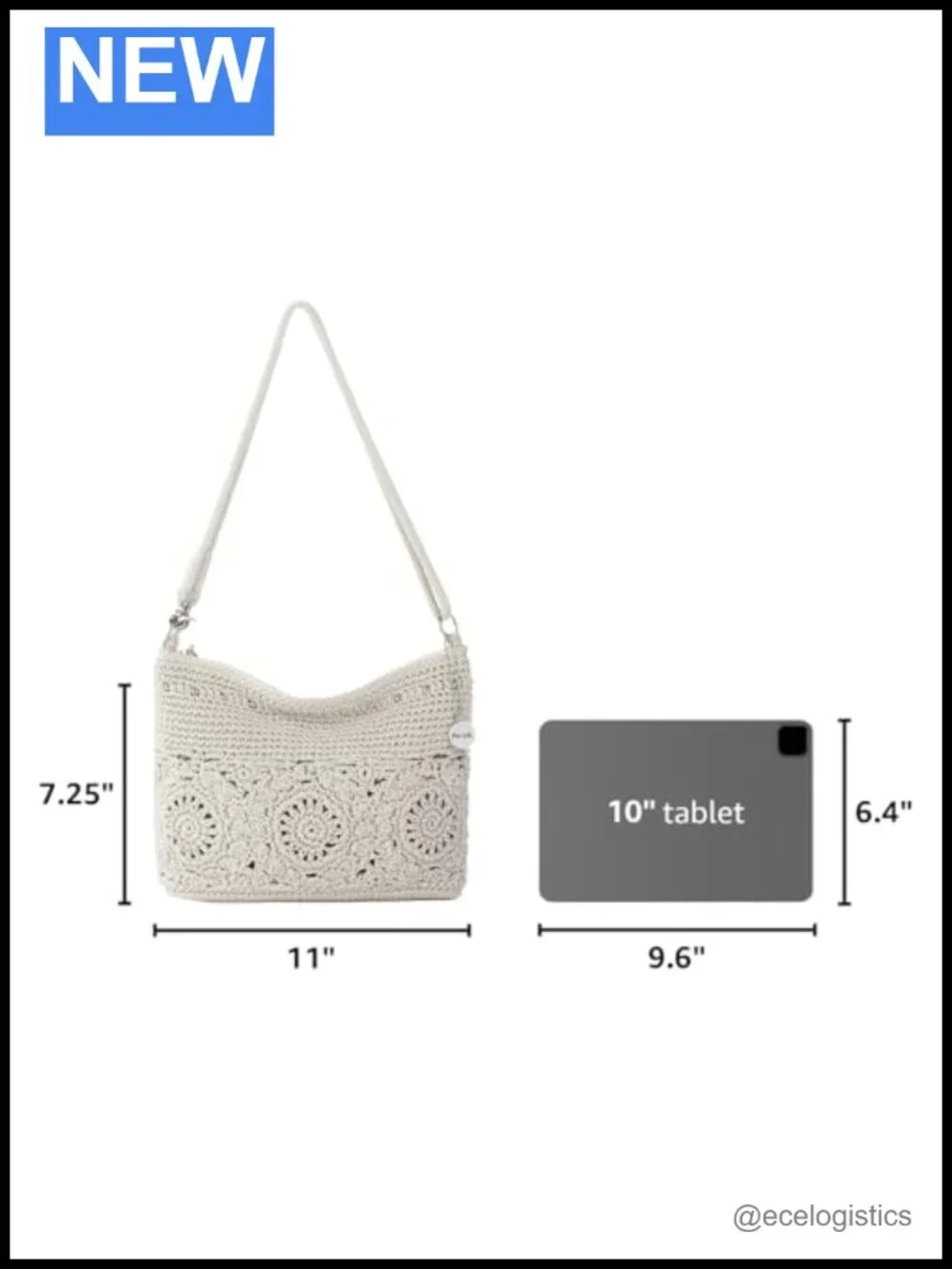 Hand Crochet Convertible Crossbody Purse 3-in-1 Wristlet Clutch